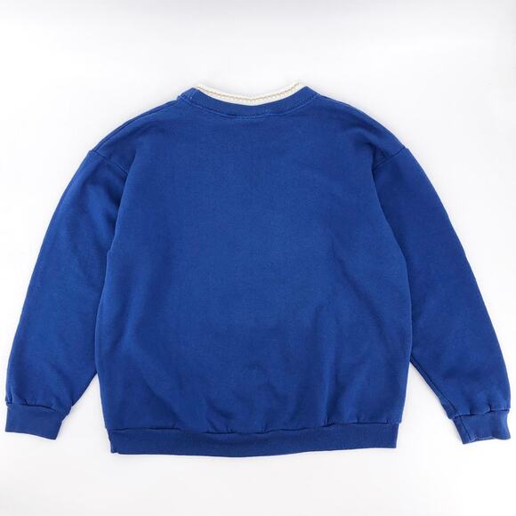 90s Christmas double collar crewneck sweatshirt 1990s vintage - Picture 3 of 4